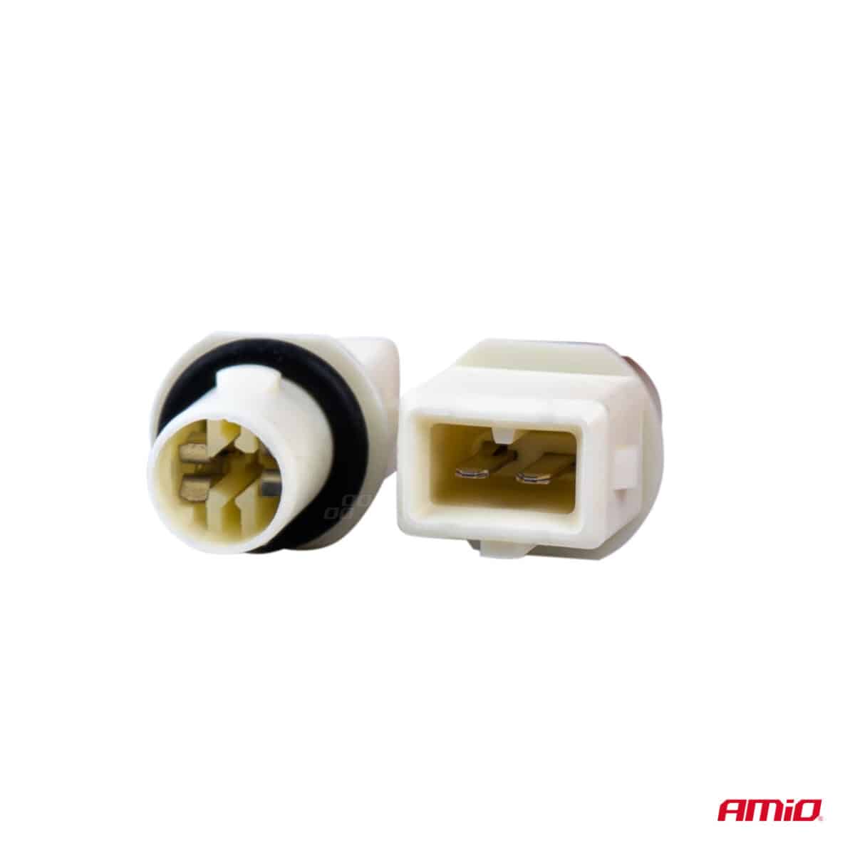 ΦΙΣΑ/ΠΡΙΖΑ 12/24V 2 ΕΠΑΦΩΝ ΓΙΑ ΛΑΜΠΕΣ T10 /W5W/ W3W /W16W ΧΩΡΙΣ ΚΑΛΩΔΙΟ AMIO - 2 ΤΕΜ. - Image 3