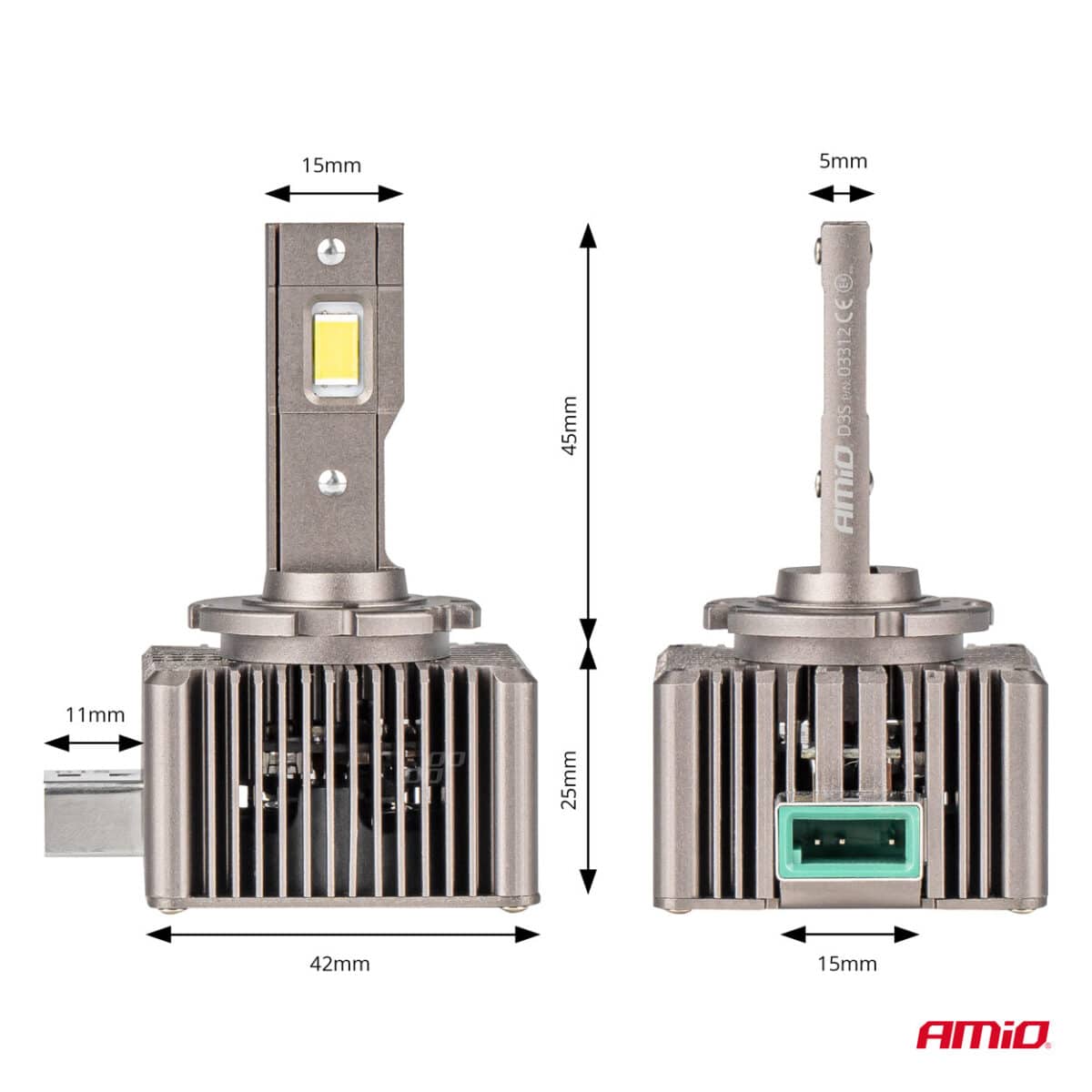 ΛΑΜΠΕΣ LED D3S 9>16V 70W 6.500K 8600lm (ΜΕ ΨΥΚΤΡΑ) XD SERIES ΑΜΙΟ - 2 ΤΕΜ. - Image 3