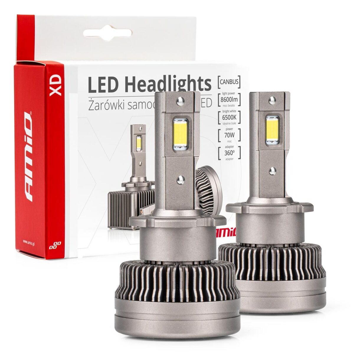 ΛΑΜΠΕΣ LED D4S/D4R 9>16V 70W 6.500K 8600lm (ΜΕ ΨΥΚΤΡΑ) XD SERIES ΑΜΙΟ - 2 ΤΕΜ. - Image 1