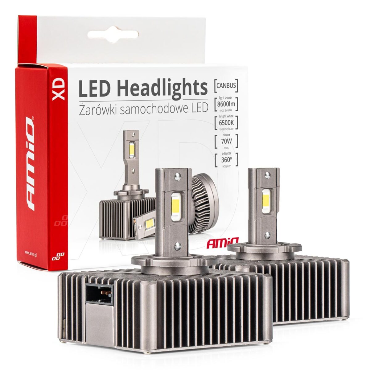 ΛΑΜΠΕΣ LED D5S 9>16V 70W 6.500K 8600lm (ΜΕ ΨΥΚΤΡΑ) XD SERIES ΑΜΙΟ - 2 ΤΕΜ. - Image 1