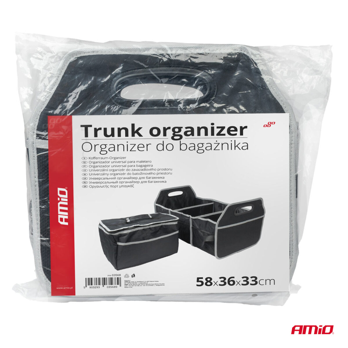 ΘΗΚΗ ORGANIZER ΠΟΡΤ ΜΠΑΓΚΑΖ ΜΕ 3 ΘΕΣΕΙΣ &  ΑΦΑΙΡΟΥΜΕΝΗ ΤΣΑΝΤΑ ΙΣΟΘΕΡΜΙΚΗ ΜΕ ΦΕΡΜΟΥΑΡ AMIO - 1 ΤΕΜ. - Image 6