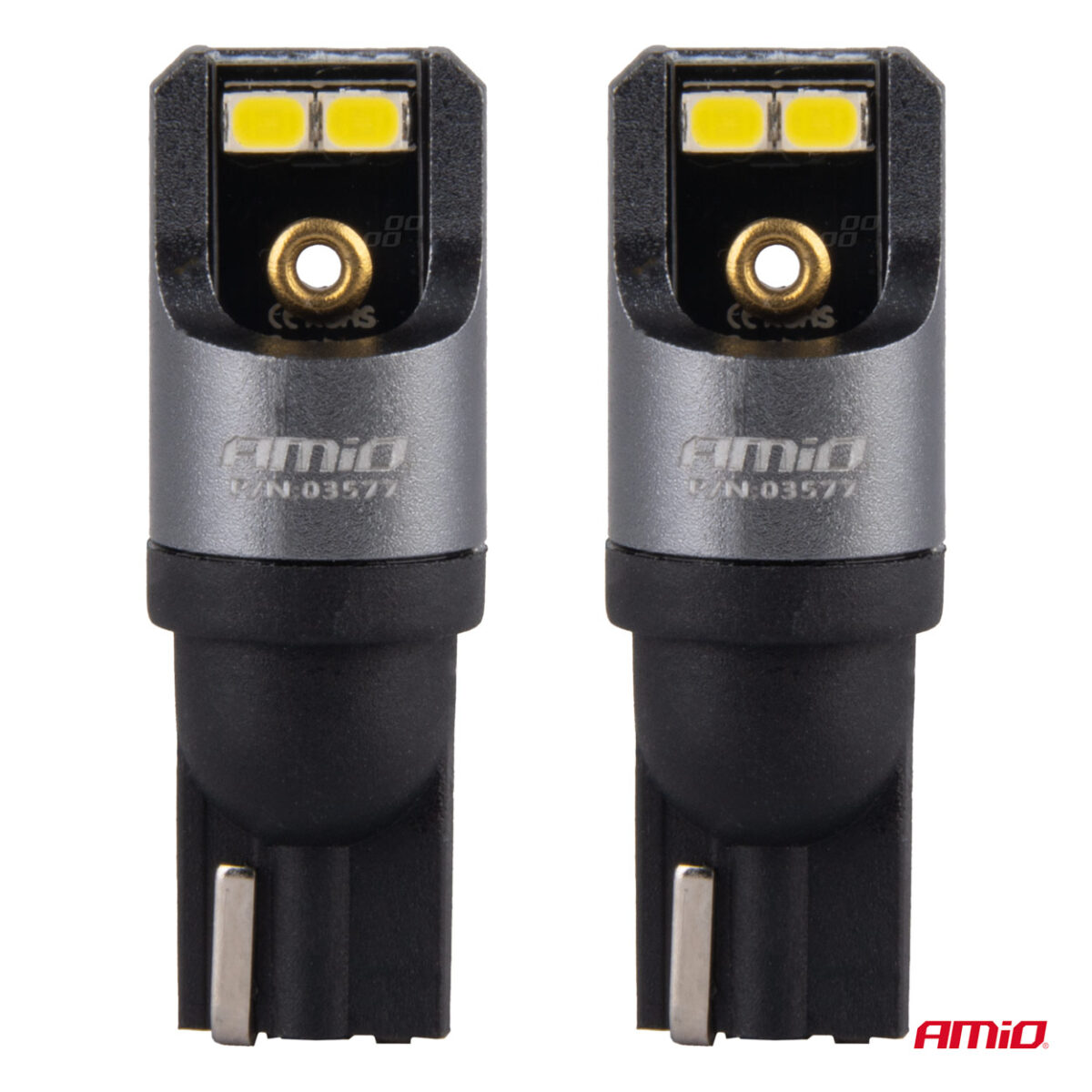 ΛΑΜΠΑΚΙΑ T10 W5W 12/24V 6.000K 4xSMD LED CAN-BUS ΛΕΥΚΟ 2016 PRO SERIES AMIO - 2 Τεμ. - Image 2
