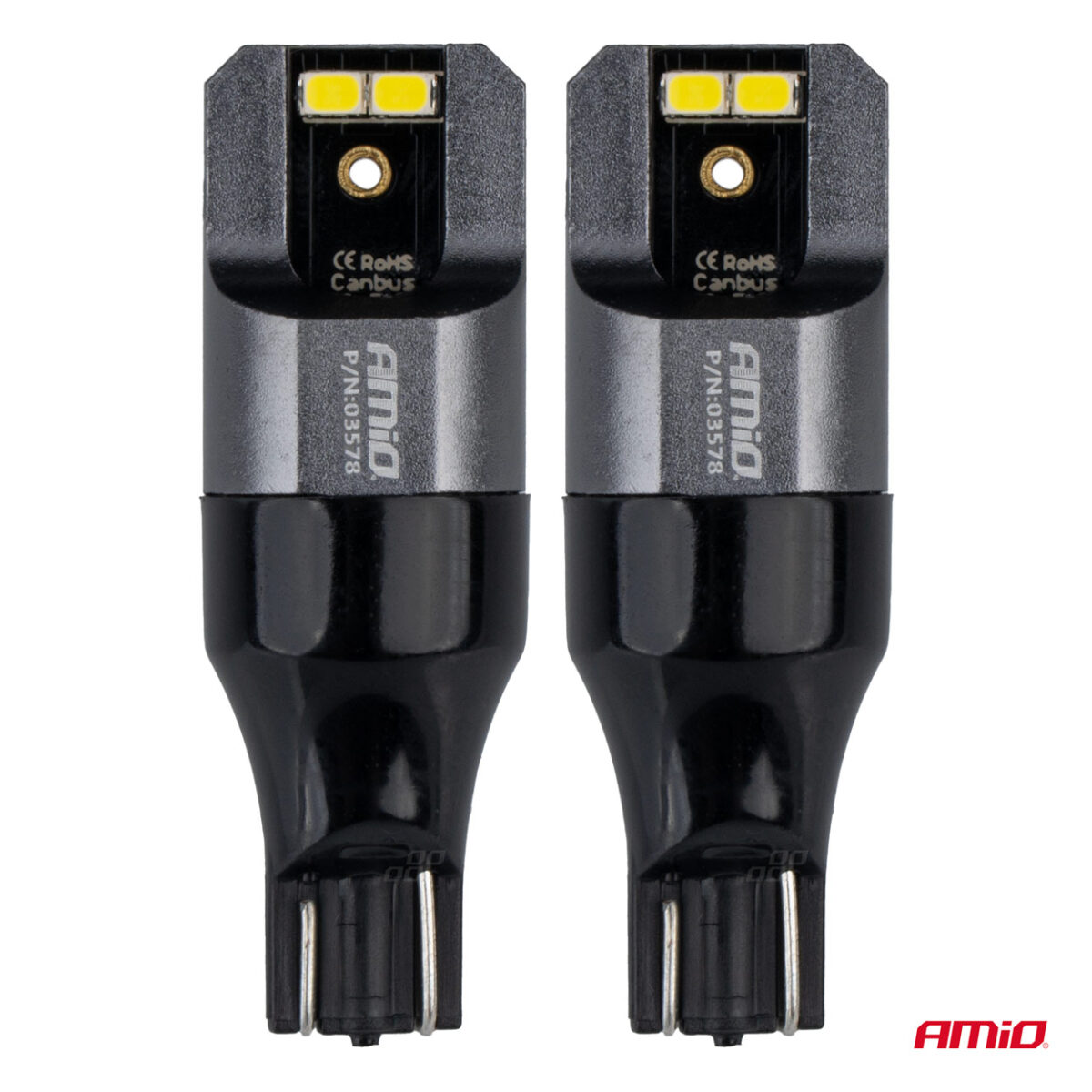 ΛΑΜΠΑΚΙΑ T15 W16W 12/24V 6.000K 4xSMD LED CAN-BUS ΛΕΥΚΟ 2016 PRO SERIES AMIO - 2 Τεμ. - Image 2