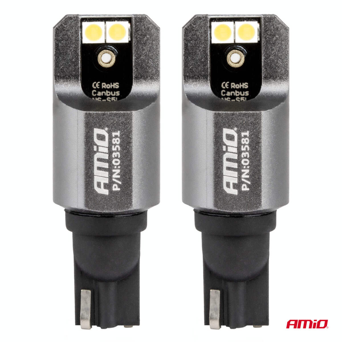 ΛΑΜΠΕΣ T15 W16W 12/24V 6.000K 4xSMD LED FULL CAN-BUS ΛΕΥΚΟ 3030 PRO SERIES AMIO - 2 ΤΕΜ. - Image 2