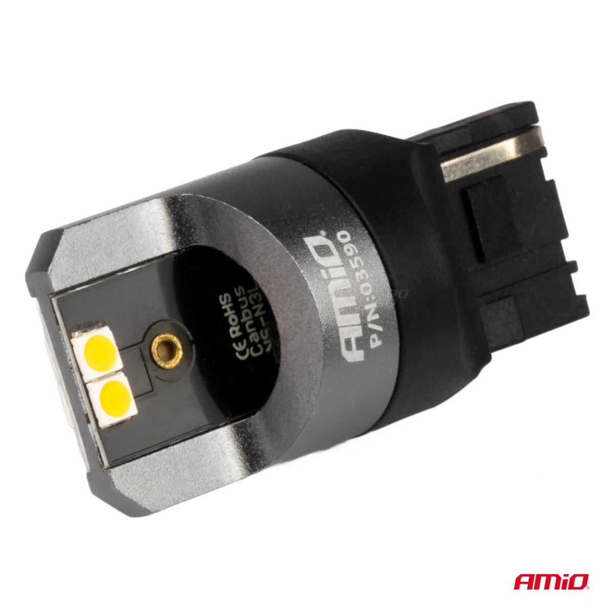 ΛΑΜΠΕΣ WY21W 12/24V 6.000K 4SMD LED CAN-BUS ΚΙΤΡΙΝΟ PRO SERIES AMIO - 2 ΤΕΜ. - Image 3