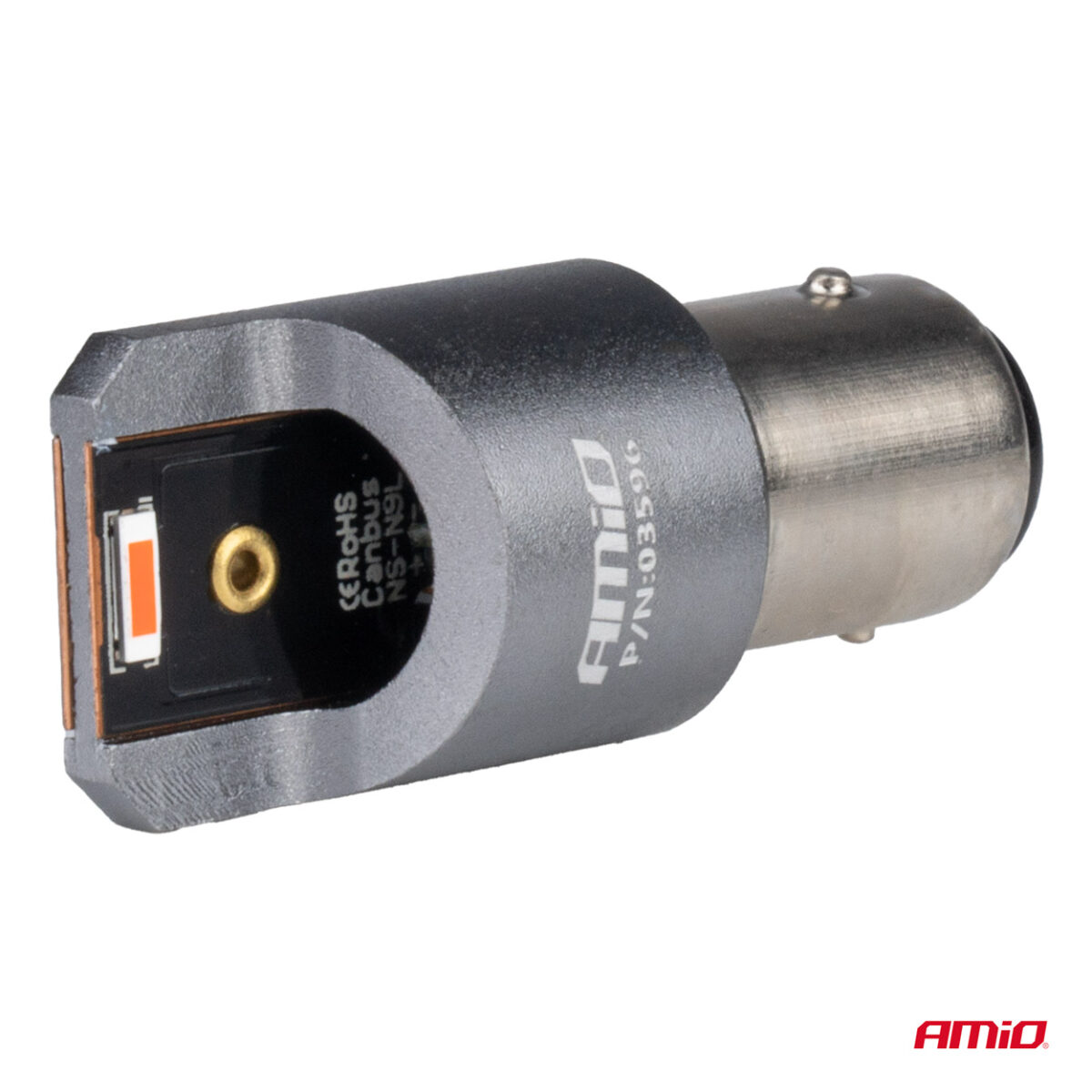 ΛΑΜΠΑΚΙΑ P21/5W BAY15d 12/24V 6.000K 2xSMD LED FULL CAN-BUS ΚΟΚΚΙΝΟ PRO SERIES AMIO - 2 Τεμ. - Image 3