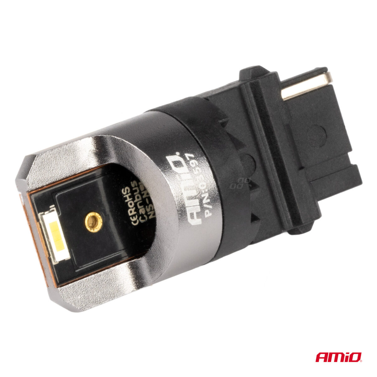 ΛΑΜΠΑΚΙΑ P27W 12/24V 6.000K 2SMD LED FULL CAN-BUS ΛΕΥΚΟ PRO SERIES AMIO - 2 Τεμ. - Image 3