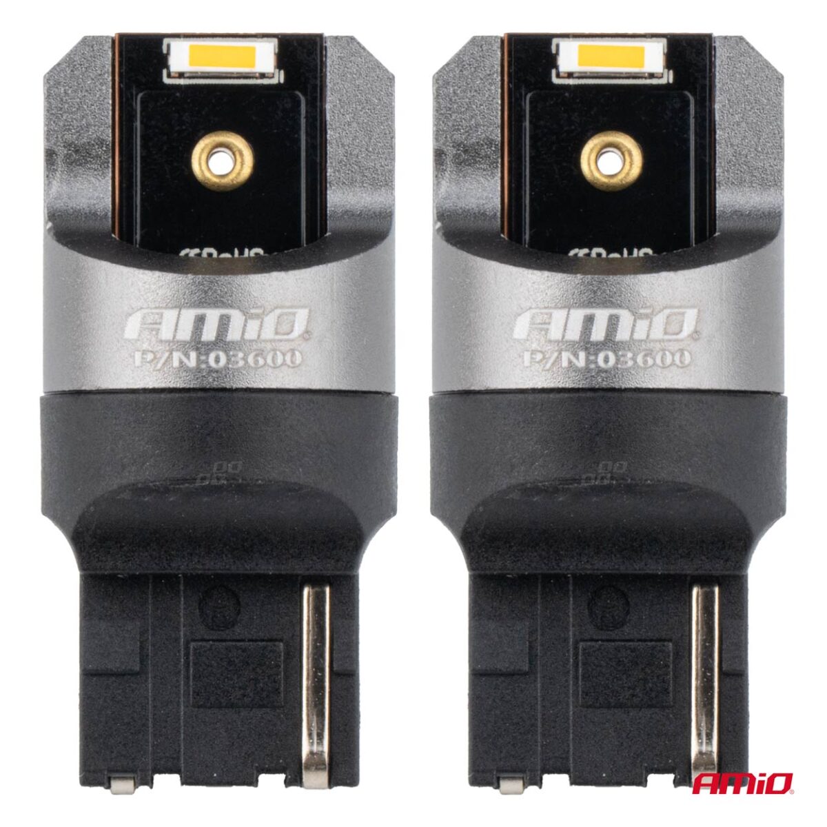 ΛΑΜΠΑΚΙΑ WY21W 7440 12/24V 6.000K 2xSMD LED FULL CAN-BUS ΠΟΡΤΟΚΑΛΙ PRO SERIES AMIO - 2 Τεμ. - Image 2