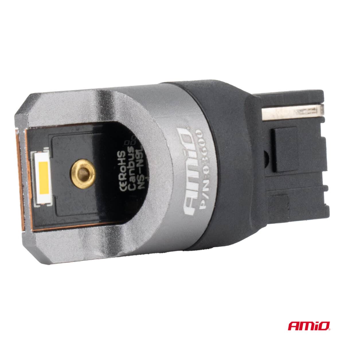 ΛΑΜΠΑΚΙΑ WY21W 7440 12/24V 6.000K 2xSMD LED FULL CAN-BUS ΠΟΡΤΟΚΑΛΙ PRO SERIES AMIO - 2 Τεμ. - Image 3