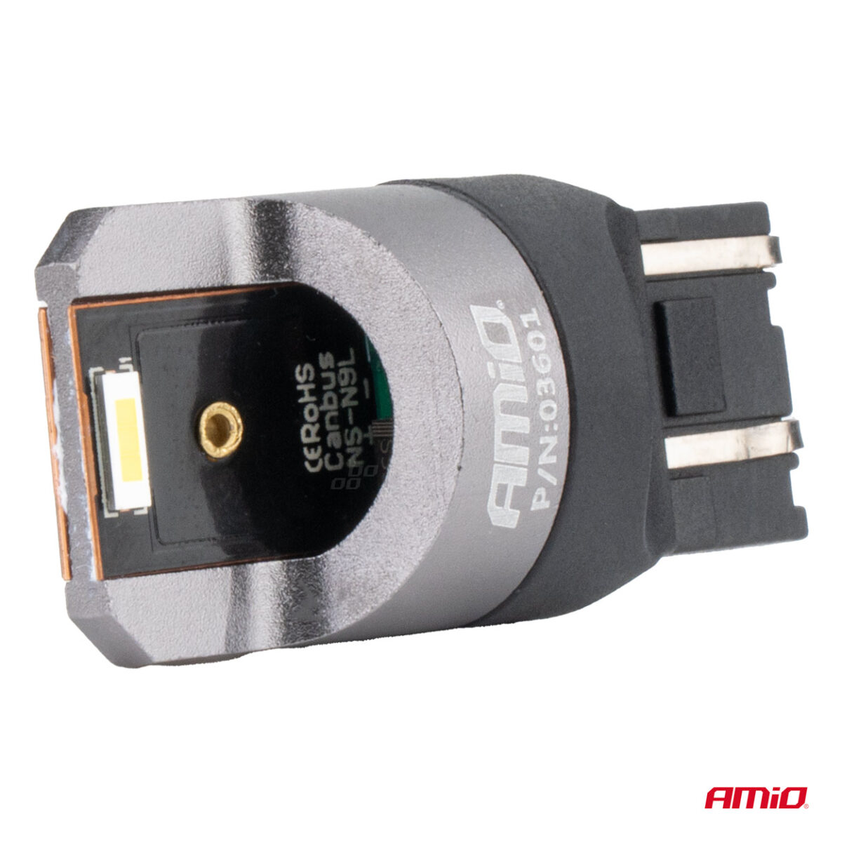 ΛΑΜΠΑΚΙΑ W21/5W 7443 12/24V 6.000K 2xSMD LED FULL CAN-BUS ΛΕΥΚΟ PRO SERIES  AMIO - 2 Τεμ. - Image 3