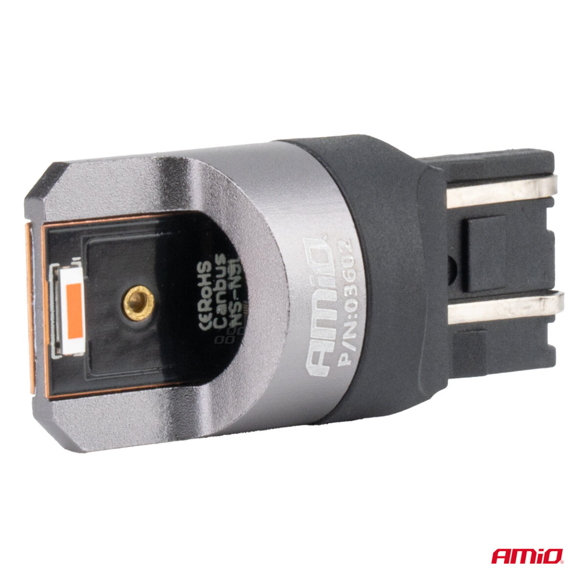 ΛΑΜΠΑΚΙΑ W21/5W 7443 12/24V 6.000K 2xSMD LED FULL CAN-BUS ΚΟΚΚΙΝΟ PRO SERIES  AMIO - 2 Τεμ. - Image 3