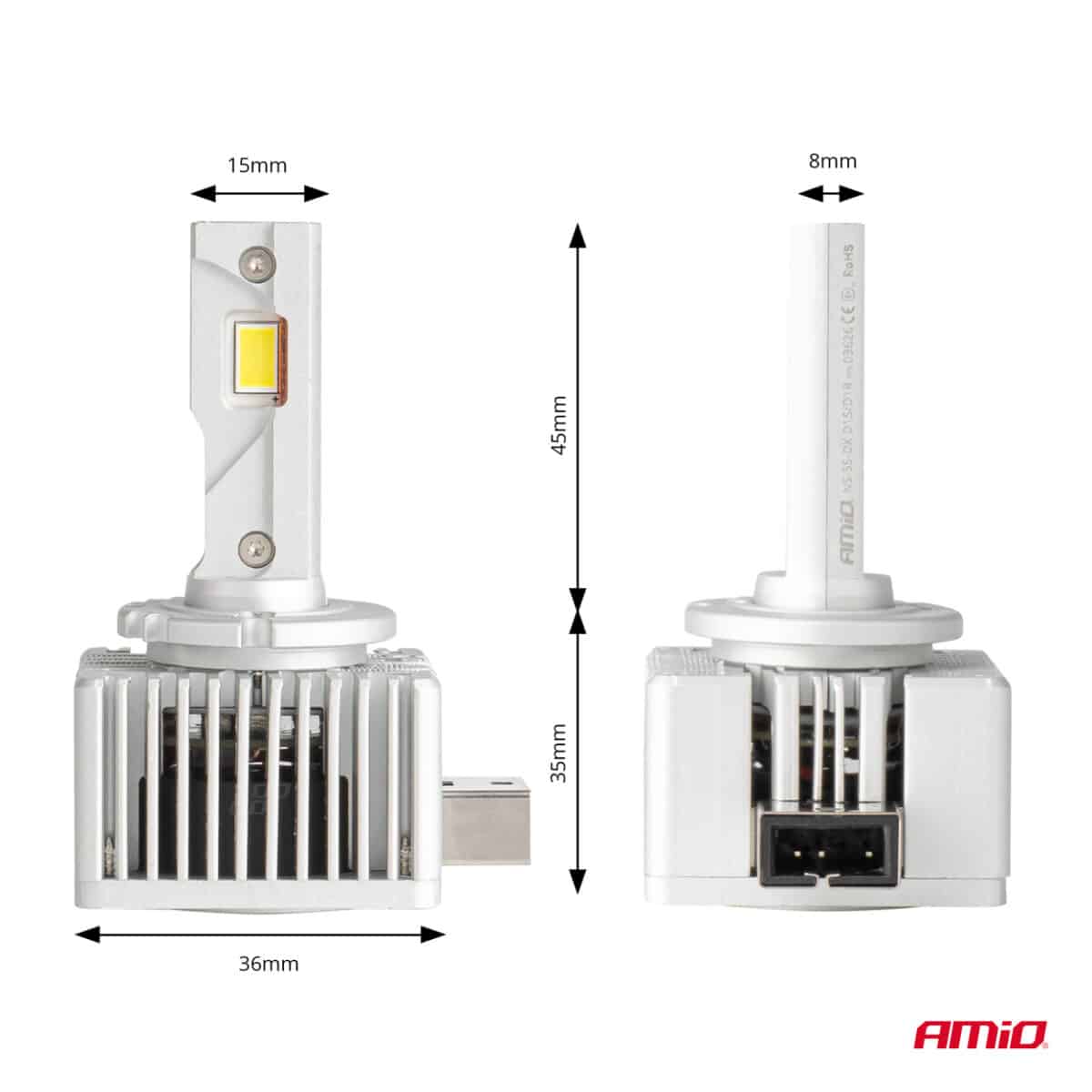 ΛΑΜΠΕΣ LED D1S/D1R 12V 6.000K 6800lm CAN-BUS D-BASIC SERIES AMIO - 2 Τεμ. - Image 3