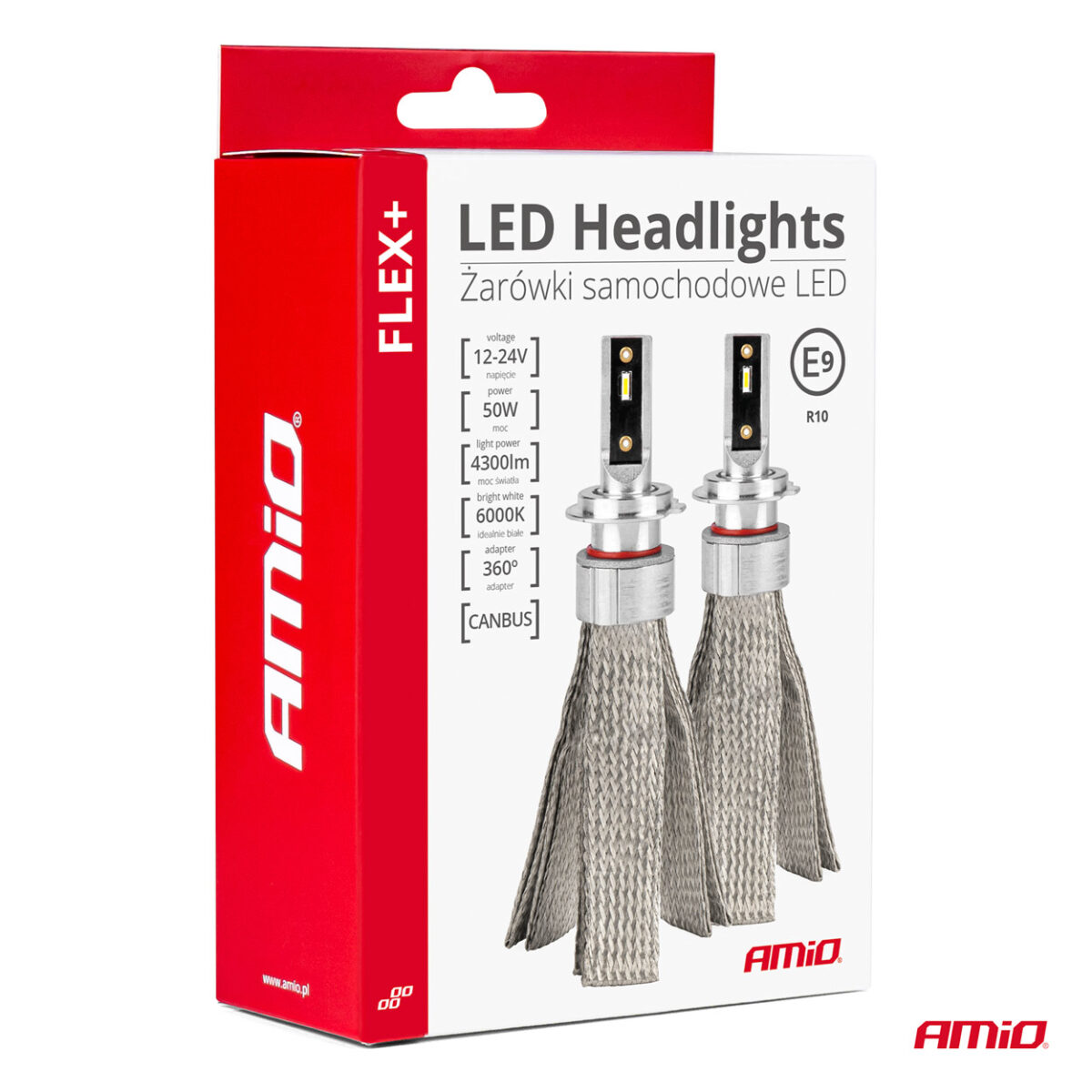 ΛΑΜΠΕΣ LED H15  4300lm 12-24V - 50W - 6000K AMIO - 2 Τεμ. - Image 4