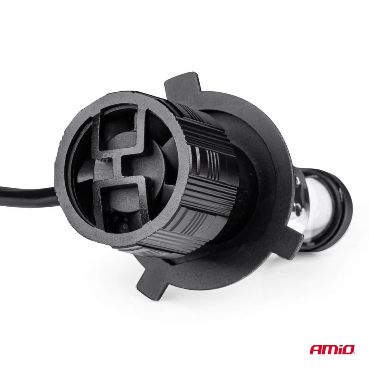 ΛΑΜΠΕΣ H4 PL-LENS SERIES 9>36V 60W 5.000K 3.800lm LED 2x4575 SMD CAN-BUS ΜΕ ΠΡΟΤΖΕΚΤΟΡΑ AMIO - 2 Τεμ. - Image 4