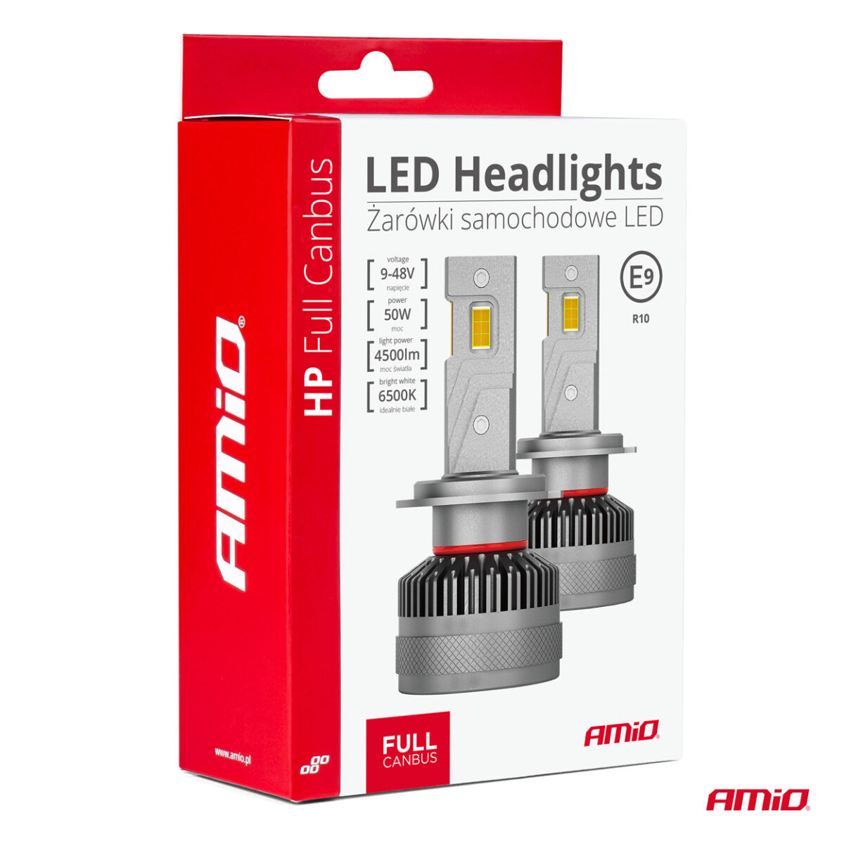 ΛΑΜΠΕΣ H7-1 9>48V 6.500K 4.500lm 50W HP SERIES LED CAN-BUS ΜΕ ΨΥΚΤΡΑ AMIO - 2 Τεμ. - Image 3