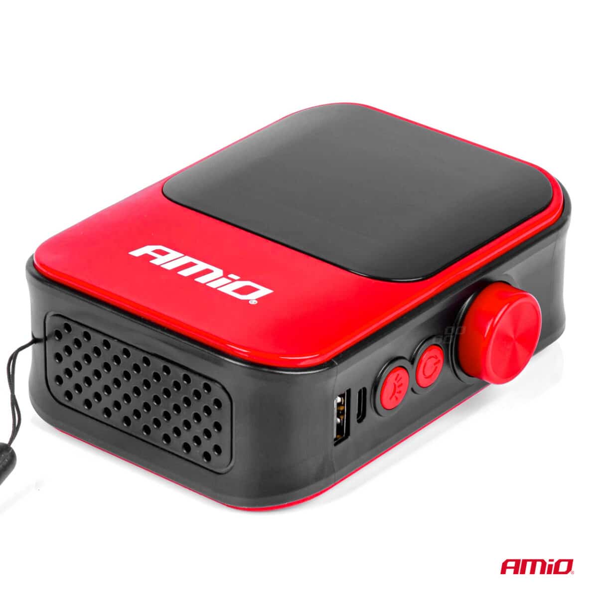 ΚΟΜΠΡΕΣΕΡ ΑΕΡΑ 7,4V 10bar/150psi 40W ΦΟΡΤΙΣΗ ΜΕ USB / ΜΕ 5 ΑΝΤΑΠΤΟΡΕΣ ΚΑΙ ΨΗΦΙΑΚΗ ΕΝΔΕΙΞΗ AMIO - 1 Τεμ. - Image 4