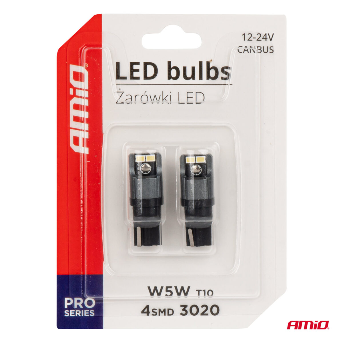 ΛΑΜΠΑΚΙΑ LED T10 W5W W10W 12/24V LED 4xSMD3020 CAN-BUS ΛΕΥΚΟ ΑΜΙΟ - 2 ΤΕΜ. - Image 5