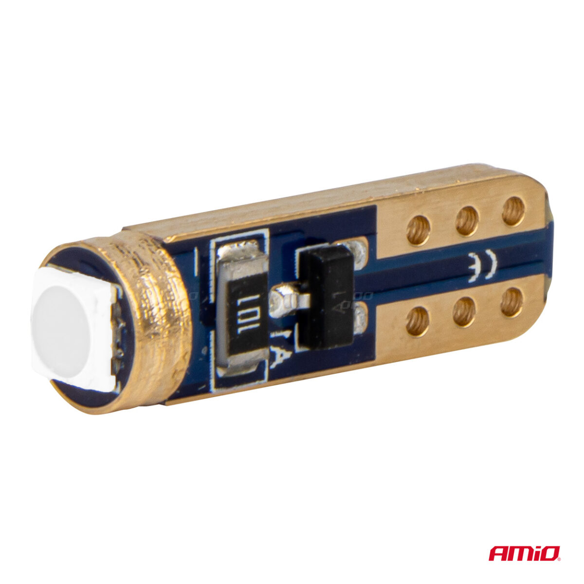 ΛΑΜΠΑΚΙΑ T5 W1W 12V 1SMD LED ΜΠΛΕ AMIO - 2 ΤΕΜ. - Image 3