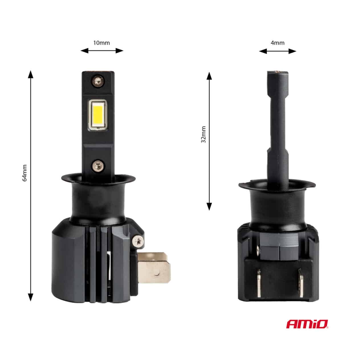 ΛΑΜΠΕΣ LED  H3 12V 44W 6.500K 3.936lm CSP X4 SERIES AVIATOR PLUG & PLAY ΑΜΙΟ - 2 ΤΕΜ. - Image 3