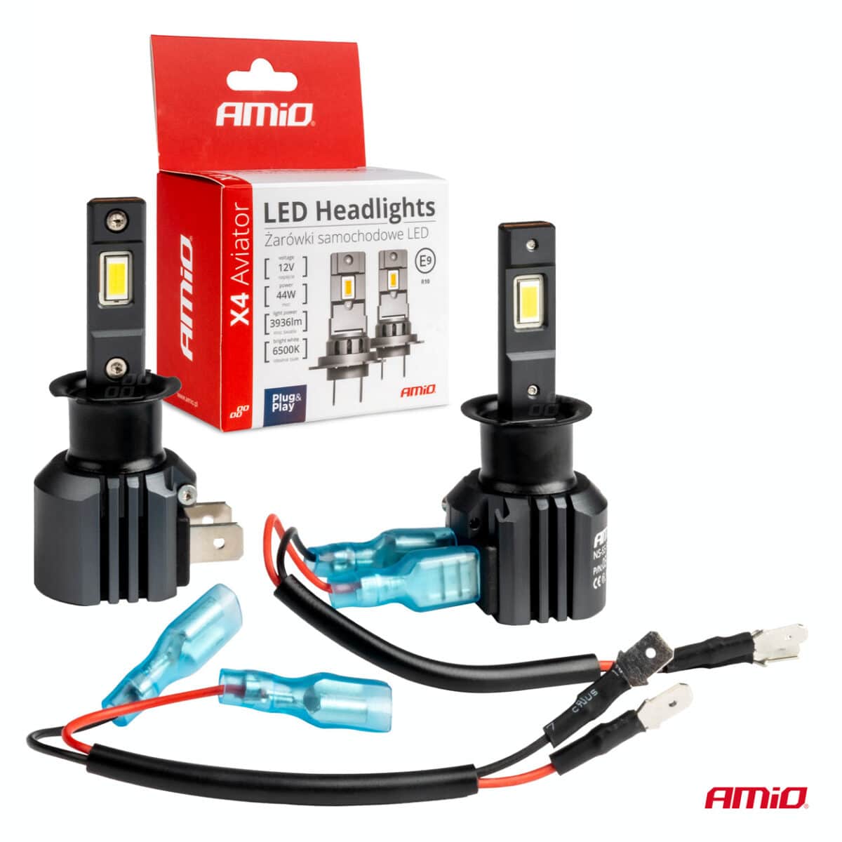 ΛΑΜΠΕΣ LED  H3 12V 44W 6.500K 3.936lm CSP X4 SERIES AVIATOR PLUG & PLAY ΑΜΙΟ - 2 ΤΕΜ. - Image 5