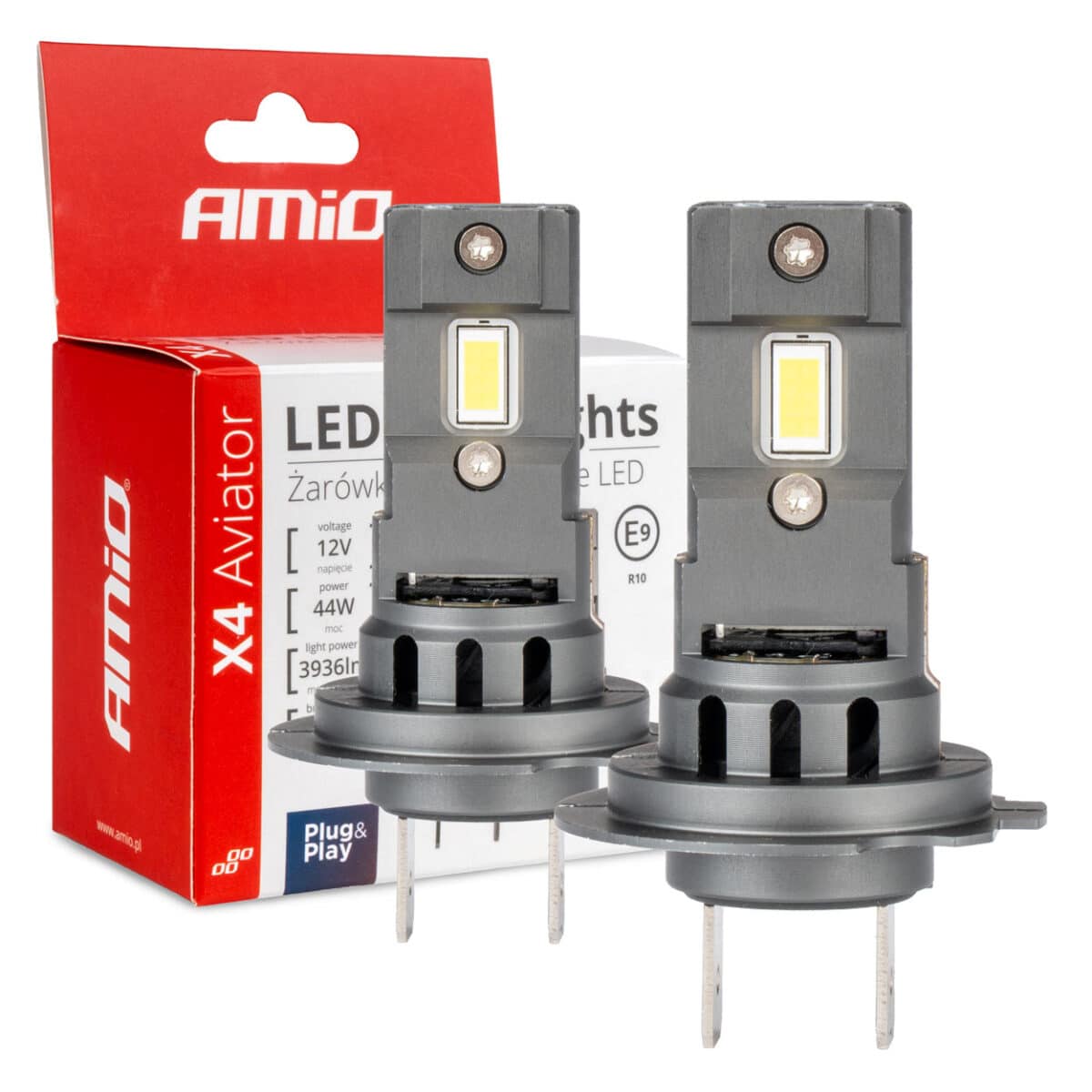 ΛΑΜΠΕΣ LED H7 12V 44W 6.500K 3.936lm CSP X4 SERIES AVIATOR PLUG & PLAY ΑΜΙΟ - 2 ΤΕΜ. - Image 1