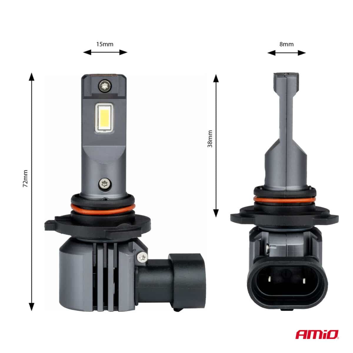 ΛΑΜΠΕΣ LED HB3 12V 44W 6.500K 3.936lm LED X4 SERIES AVIATOR PLUG & PLAY AMIO -  2 ΤΕΜ. - Image 3