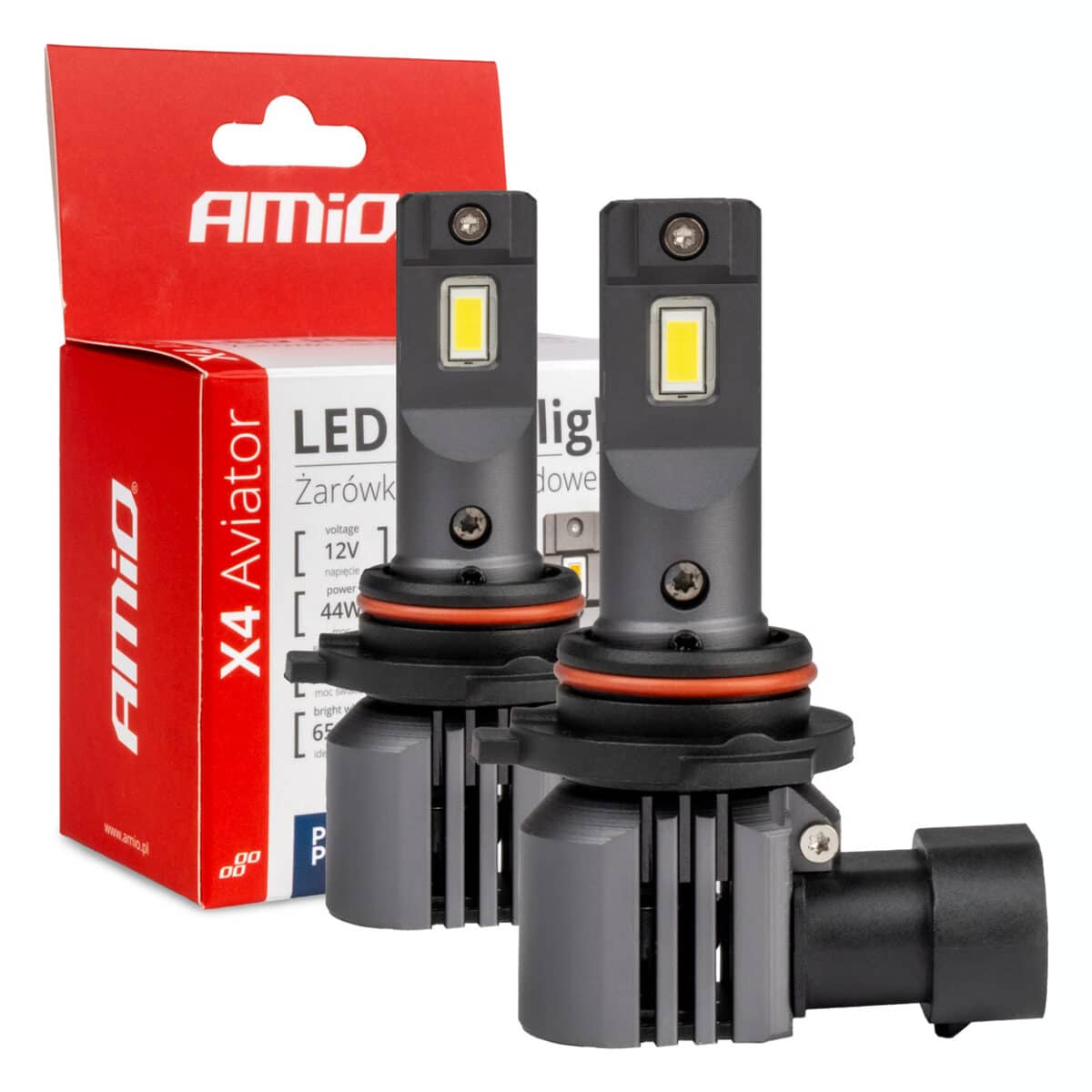 ΛΑΜΠΕΣ HB4 12V 44W 6.500K 3.936lm LED X4 SERIES AVIATOR PLUG & PLAY AMIO 2ΤΕΜ. - Image 1