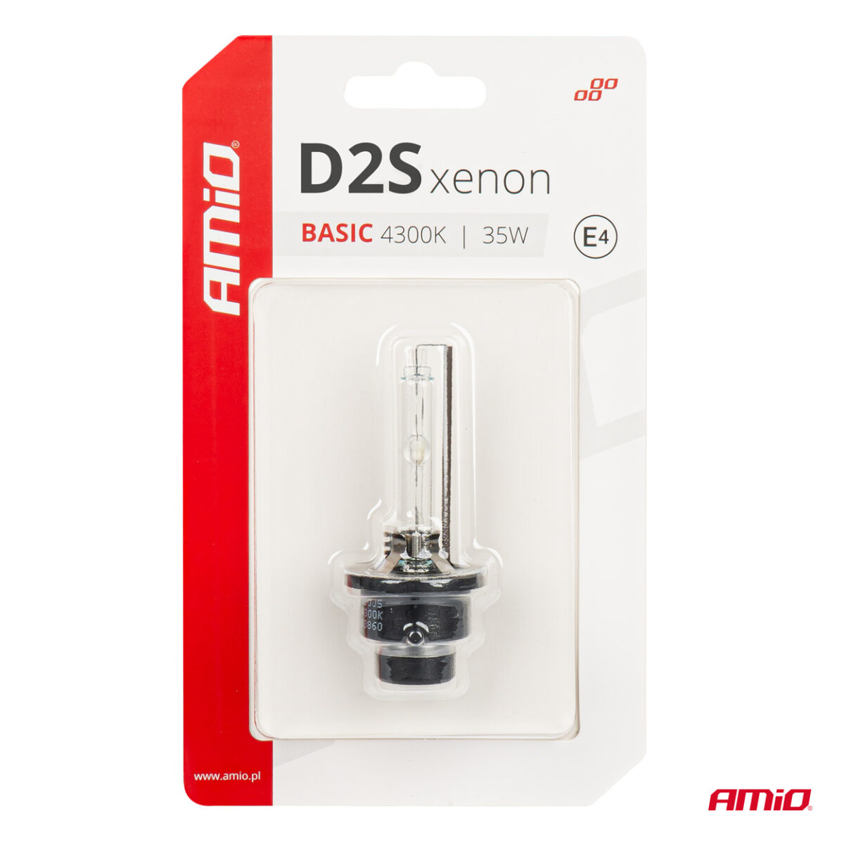 ΑΝΤΑΛΛΑΚΤΙΚΗ ΛΑΜΠΑ ΧΕΝΟΝ BASIC D2S 12V 4.300k 35W BLISTER CARD AMIO - 1 ΤΕΜ. - Image 5