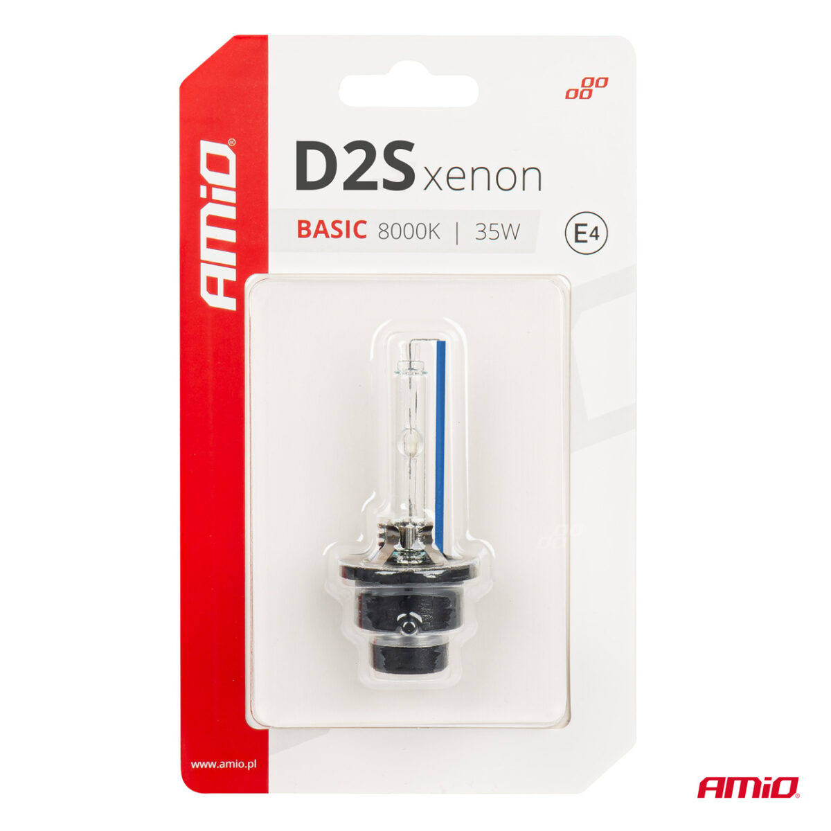 ΑΝΤΑΛΛΑΚΤΙΚΗ ΛΑΜΠΑ ΧΕΝΟΝ BASIC D2S 12V 8.000k 35W BLISTER CARD AMIO - 1 ΤΕΜ. - Image 5