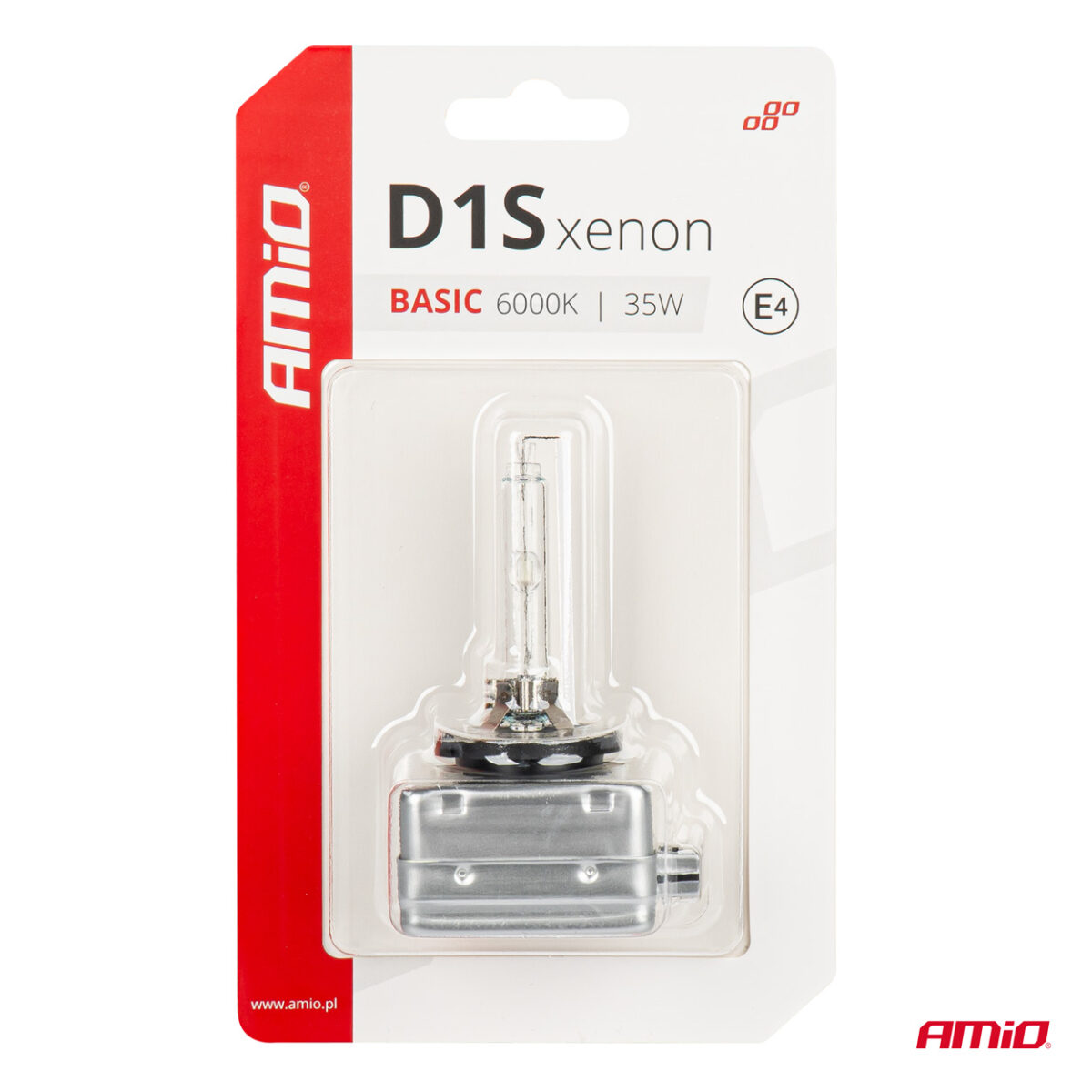 ΑΝΤΑΛΛΑΚΤΙΚΗ ΛΑΜΠΑ ΧΕΝΟΝ BASIC D1S 12V 6.000k 35W BLISTER CARD AMIO - 1 ΤΕΜ. - Image 4