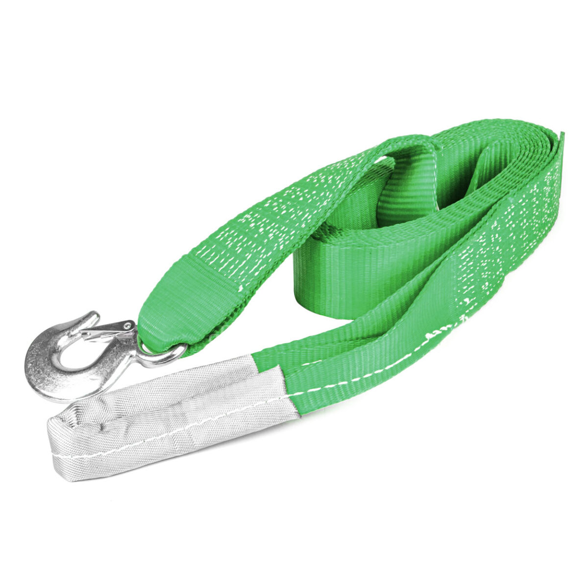 ΙΜΑΝΤΑΣ ΡΥΜΟΥΛΚΗΣΗΣ TOW ROPE H+U ΠΡΑΣΙΝΟ 75mm 8000KG 5m AMIO - 1 τεμ. - Image 1