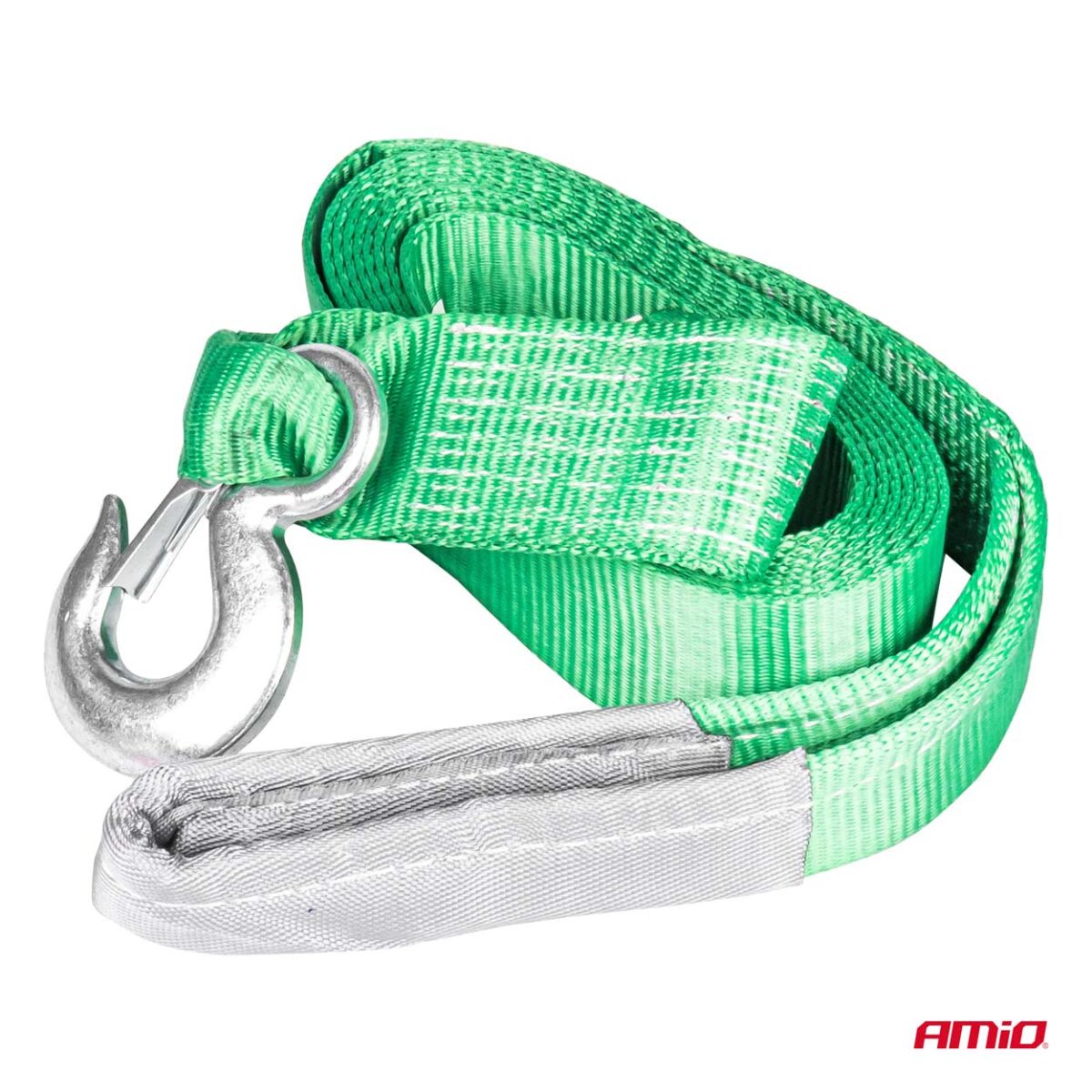 ΙΜΑΝΤΑΣ ΡΥΜΟΥΛΚΗΣΗΣ TOW ROPE H+U ΠΡΑΣΙΝΟ 75mm 8000KG 5m AMIO - 1 τεμ. - Image 4