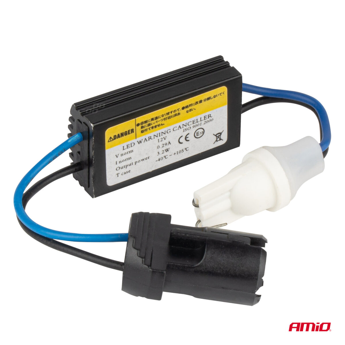 ΑΝΤΙΣΤΑΣΗ ΓΙΑ ΛΑΜΠΑΚΙΑ LED T10 W5W 12V 3.2W AMIO - 1 τεμ. - Image 2