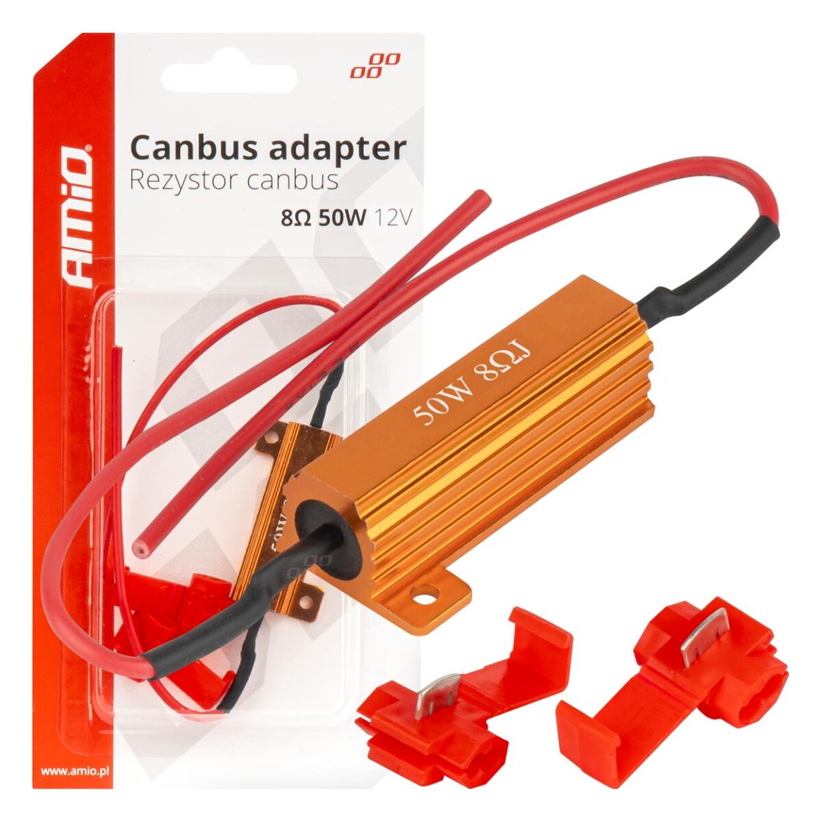 ΑΝΤΙΣΤΑΣΗ CAN-BUS 12V 50W 8Ω (CANCELLER) AMIO - 1 τεμ. - Image 1