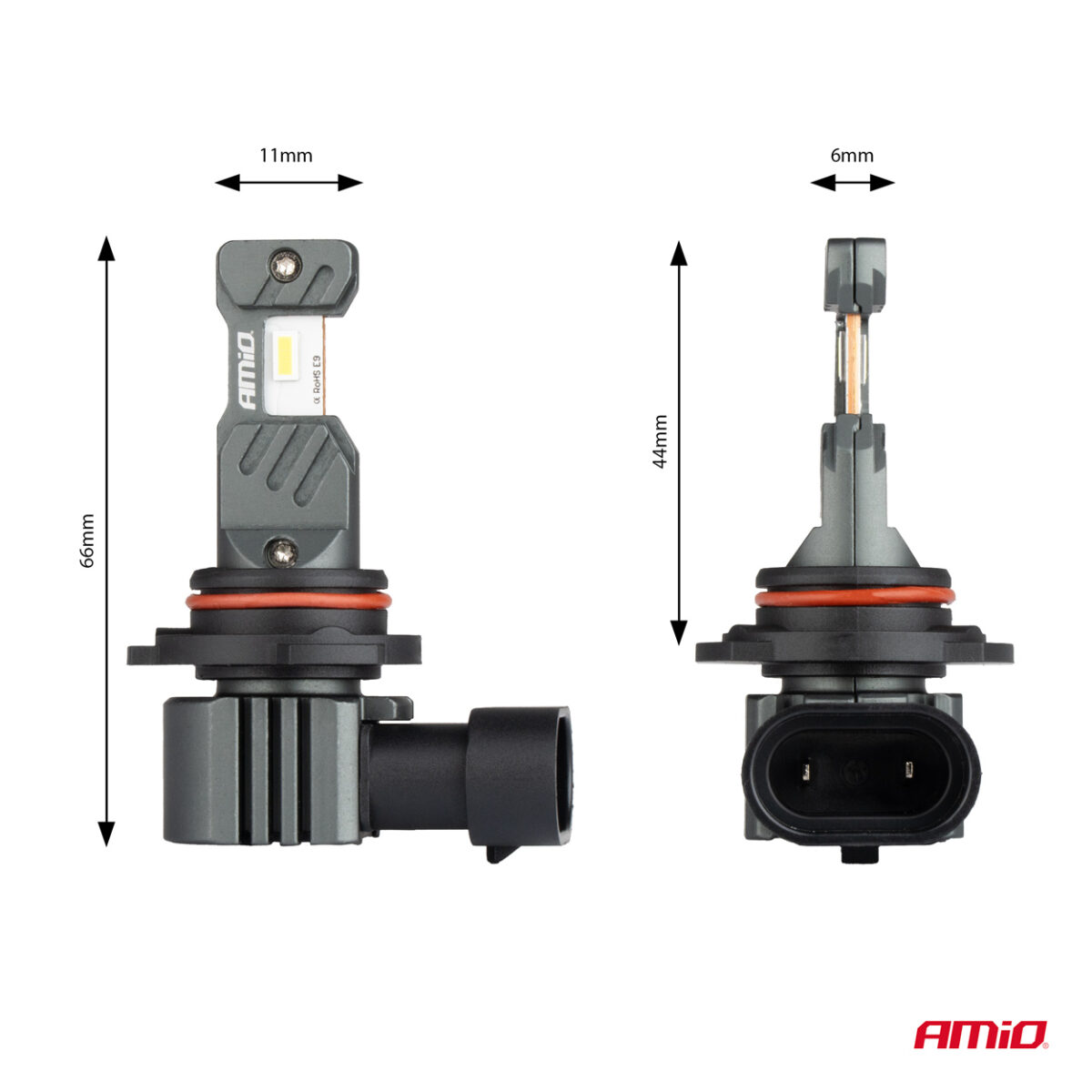 ΛΑΜΠΕΣ LED HΒ4 9006 12V 60W 6.000K 5.600lm +400% LED CAN-BUS HYBRID SERIES AMIO - 2 ΤΕΜ. - Image 4