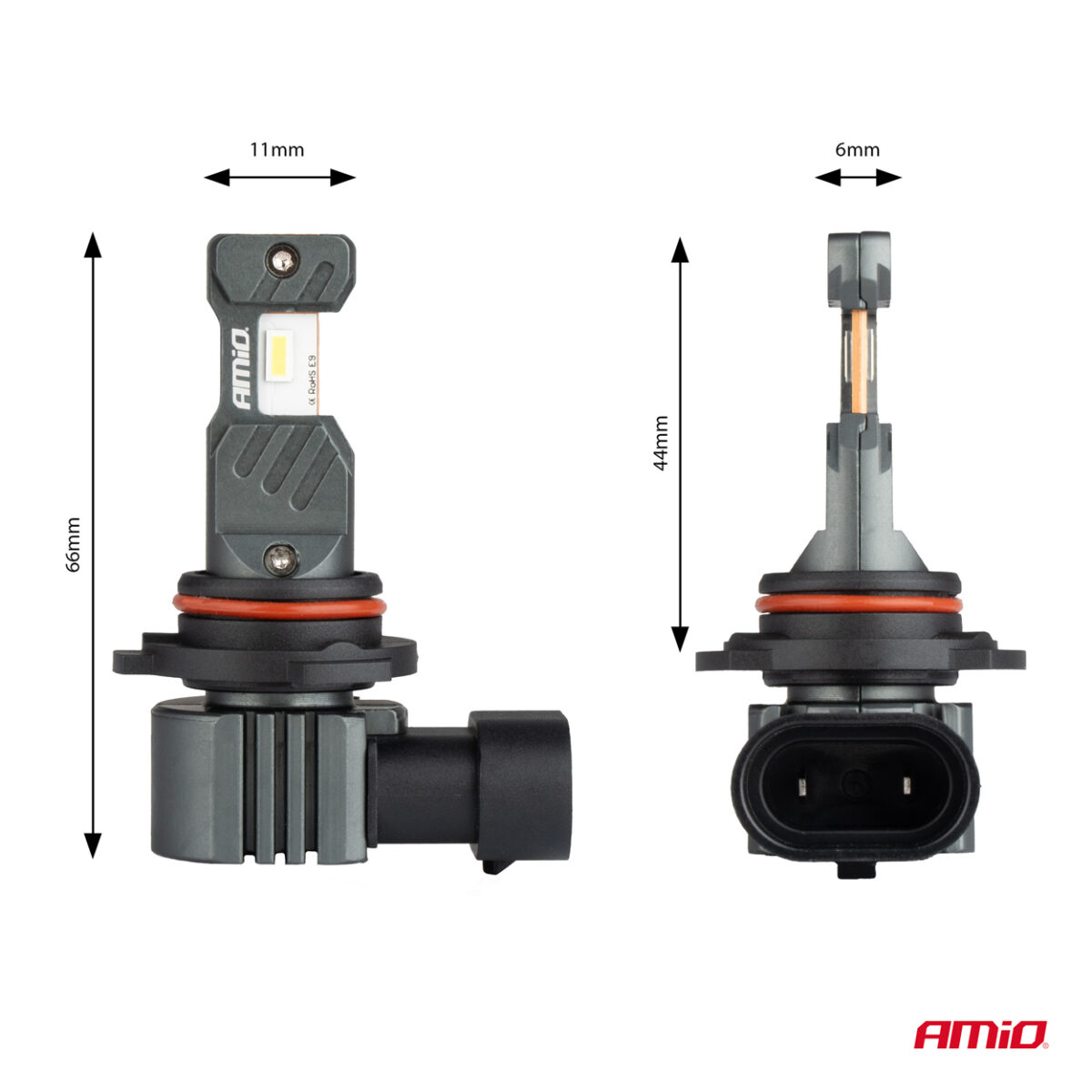 ΛΑΜΠΕΣ LED HIR2 12V 60W 6.000K 5.600lm +400% LED CAN-BUS HYBRID SERIES AMIO - 2 ΤΕΜ. - Image 4
