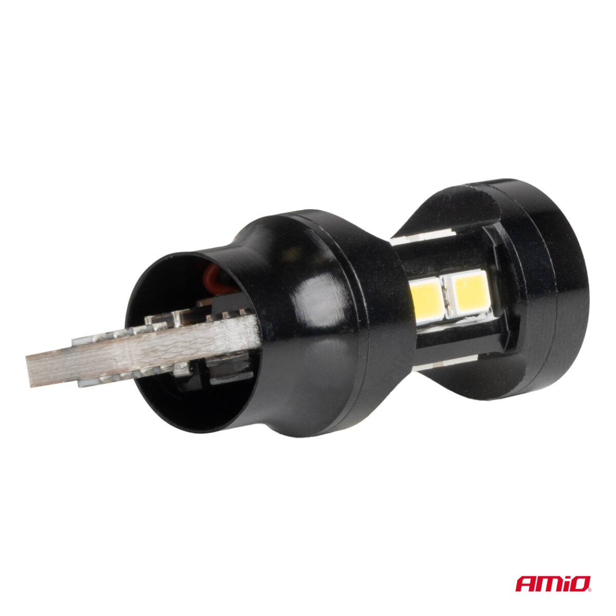 ΛΑΜΠΑΚΙΑ LED T15 W16W 12V/24V LED CAN-BUS 15xSMD 2835 ΛΕΥΚΟ ΦΩΣ 5.500K (ΣΕ ΧΡΩΜΑ ΜΑΥΡΟ) AMIO - 2 ΤΕΜ. - Image 4
