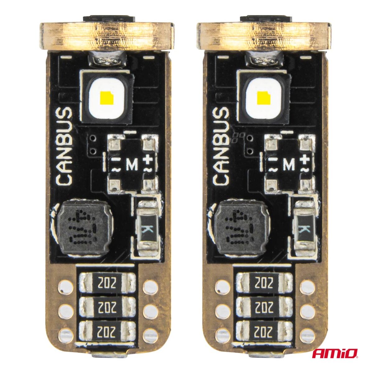 ΛΑΜΠΑΚΙΑ T10 W5W 12V/24V LED CAN-BUS 3xSMD 3838 ΛΕΥΚΟ 5500K ΑΜΙΟ - 2 ΤΕΜ. - Image 2