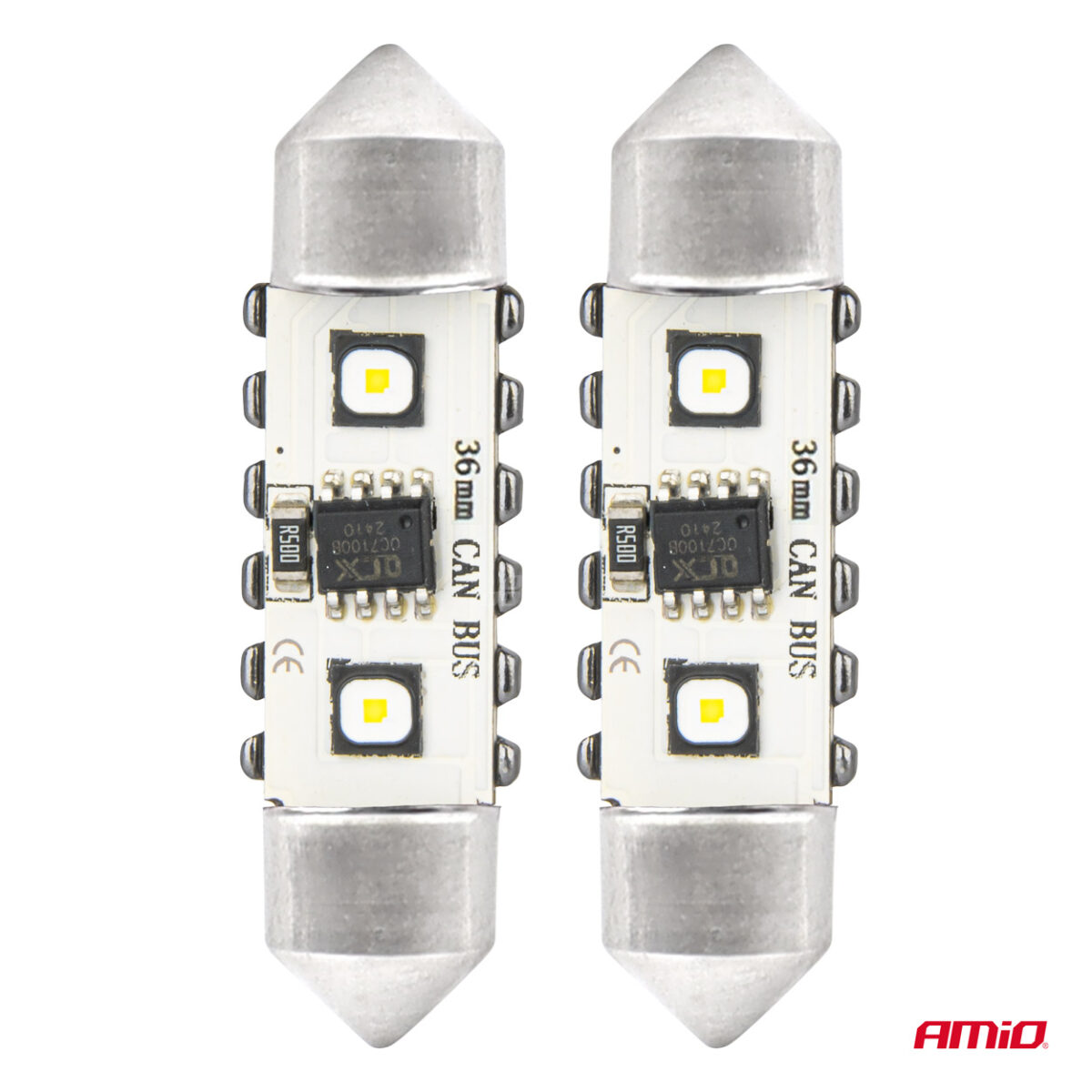ΛΑΜΠΑΚΙΑ ΠΛΑΦΟΝΙΕΡΑΣ 36mm 12/24V C5W 5500K 12xSMD 3838 CAN-BUS FESTOON (ΛΕΥΚΟ) ΑΜΙΟ - 2 ΤΕΜ. - Image 2