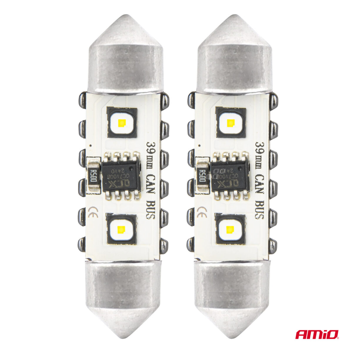 ΛΑΜΠΑΚΙΑ ΠΛΑΦΟΝΙΕΡΑΣ 39mm 12/24V C5W 5500K 12xSMD 3838 CAN-BUS FESTOON (ΛΕΥΚΟ) ΑΜΙΟ - 2 ΤΕΜ. - Image 2