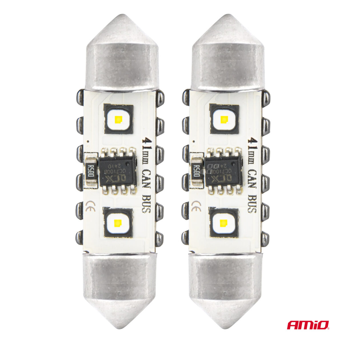 ΛΑΜΠΑΚΙΑ ΠΛΑΦΟΝΙΕΡΑΣ 41mm 12/24V C5W 5500K 12xSMD 3838 CAN-BUS FESTOON (ΛΕΥΚΟ) ΑΜΙΟ - 2 ΤΕΜ. - Image 2
