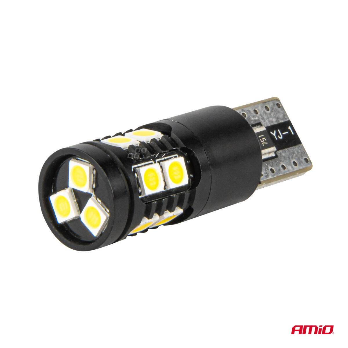 ΛΑΜΠΑΚΙΑ T10 W5W 12V/24V LED CAN-BUS 13xSMD 3030 ΛΕΥΚΟ 5500K ΑΜΙΟ - 2 ΤΕΜ. - Image 4