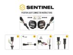 Προβολέας Led Sentinel 9″ Χρωμίου (με φώτα θέσης) – ‘Στενό’ μπρακέτο 9520 Lumens Lazerlamps - Image 10