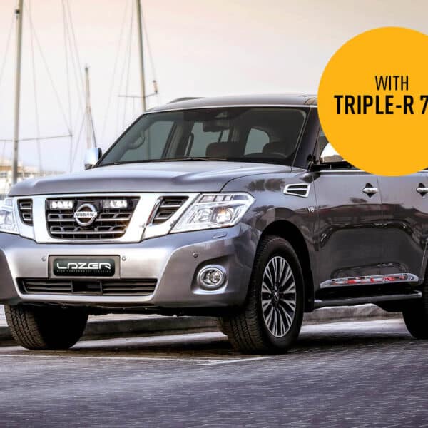 Σέτ γρίλιας για Nissan Patrol Y62 (2018 – 2019) με Triple-R 750 Std (Με Φώτα θέσης) 9240 Lumens Lazerlamps