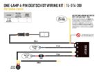 Καλωδίωση ενός προβολέα (4-Pin, Deutsch DT, 12V) 2m Lazerlamps - Image 4