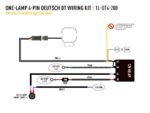 Καλωδίωση ενός προβολέα (4-Pin, Deutsch DT, 12V) 2m Lazerlamps - Image 5