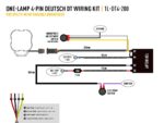 Καλωδίωση ενός προβολέα (4-Pin, Deutsch DT, 12V) 2m Lazerlamps - Image 2
