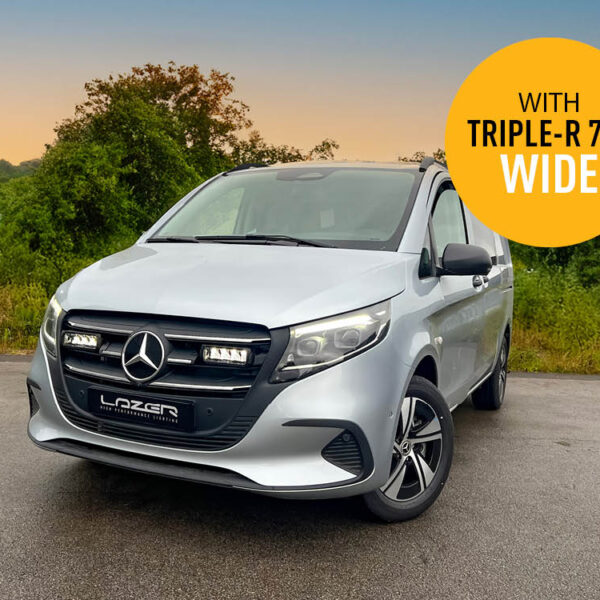 Σετ γρίλιας για Mercedes Vito (2024+) με Triple-R 750 Wide 9240 Lumens Lazerlamps