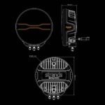 Προβολέας For9t Dragon Drive 9″ 9300 Lumens Strands - Image 11