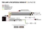 Καλωδίωση 2 προβολέων (6-Pin, Superseal, 12V) Lazerlamps - Image 2